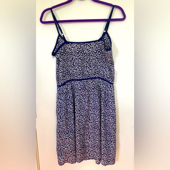 Aqua Purple White Adjustable Spaghetti Sundress Mini Dress Small - Picture 4 of 10